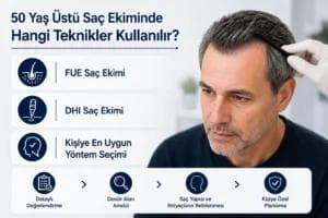 50 Yaş Üstü Saç Ekiminde Hangi Teknikler Kullanılır?